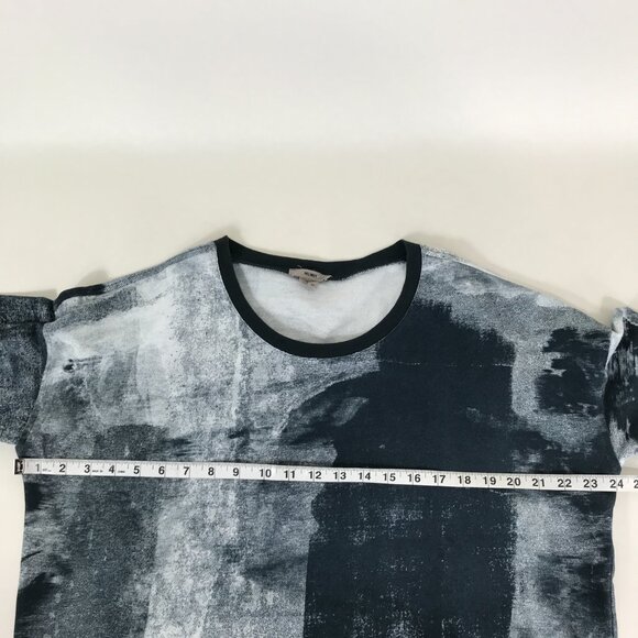 Helmut Lang Graphic Print Cropped Sweatshirt Women's Medium 100% Cotton Boxy - Picture 7 of 11